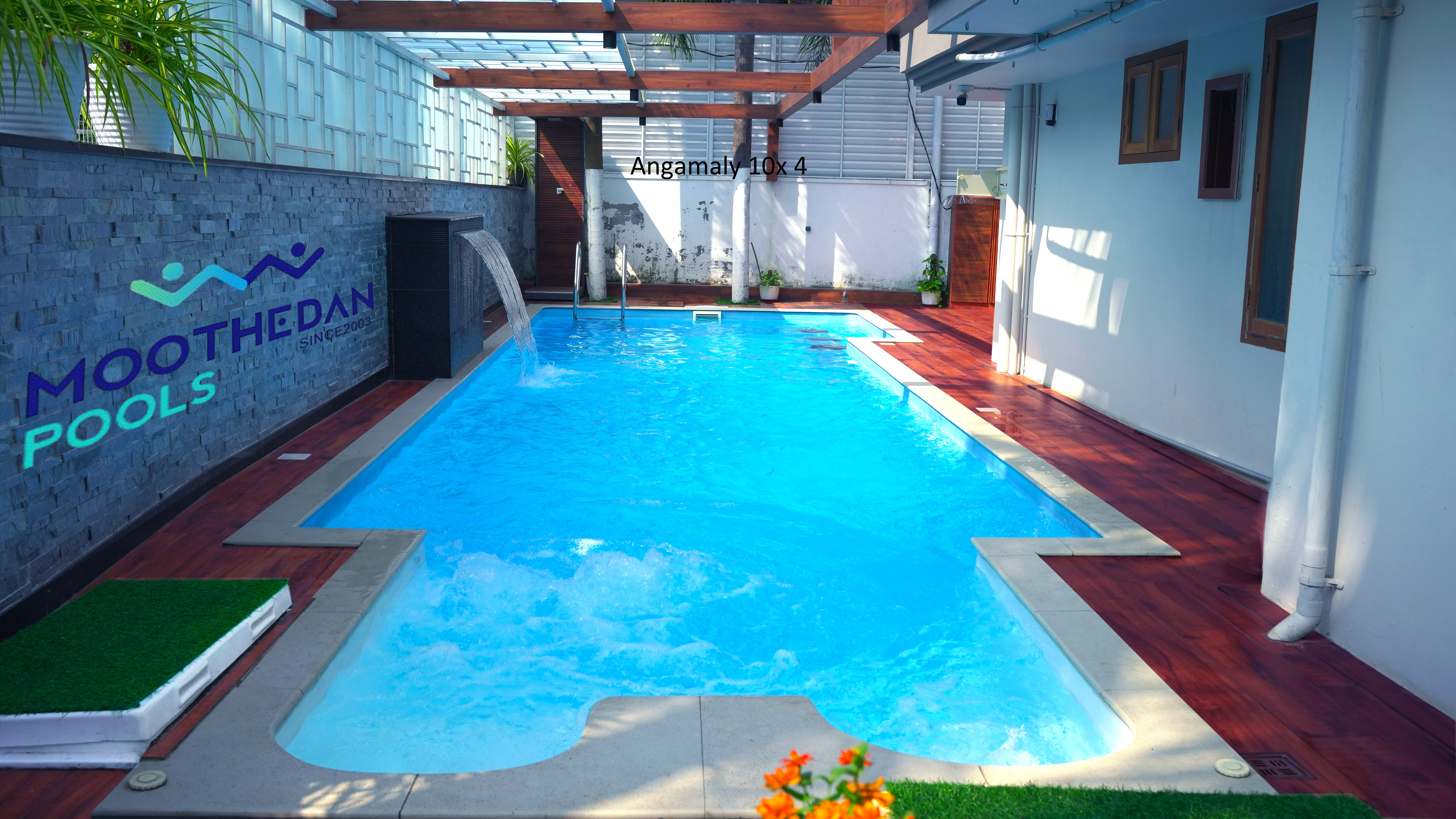 Angamaly jacuzzi pool — Moothedan Projects luxury finish