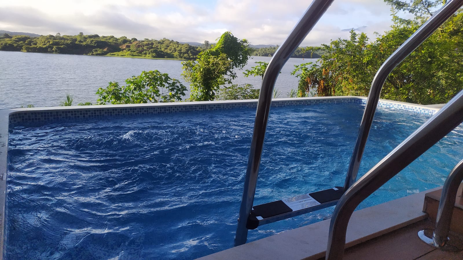 Real readymade pool installed