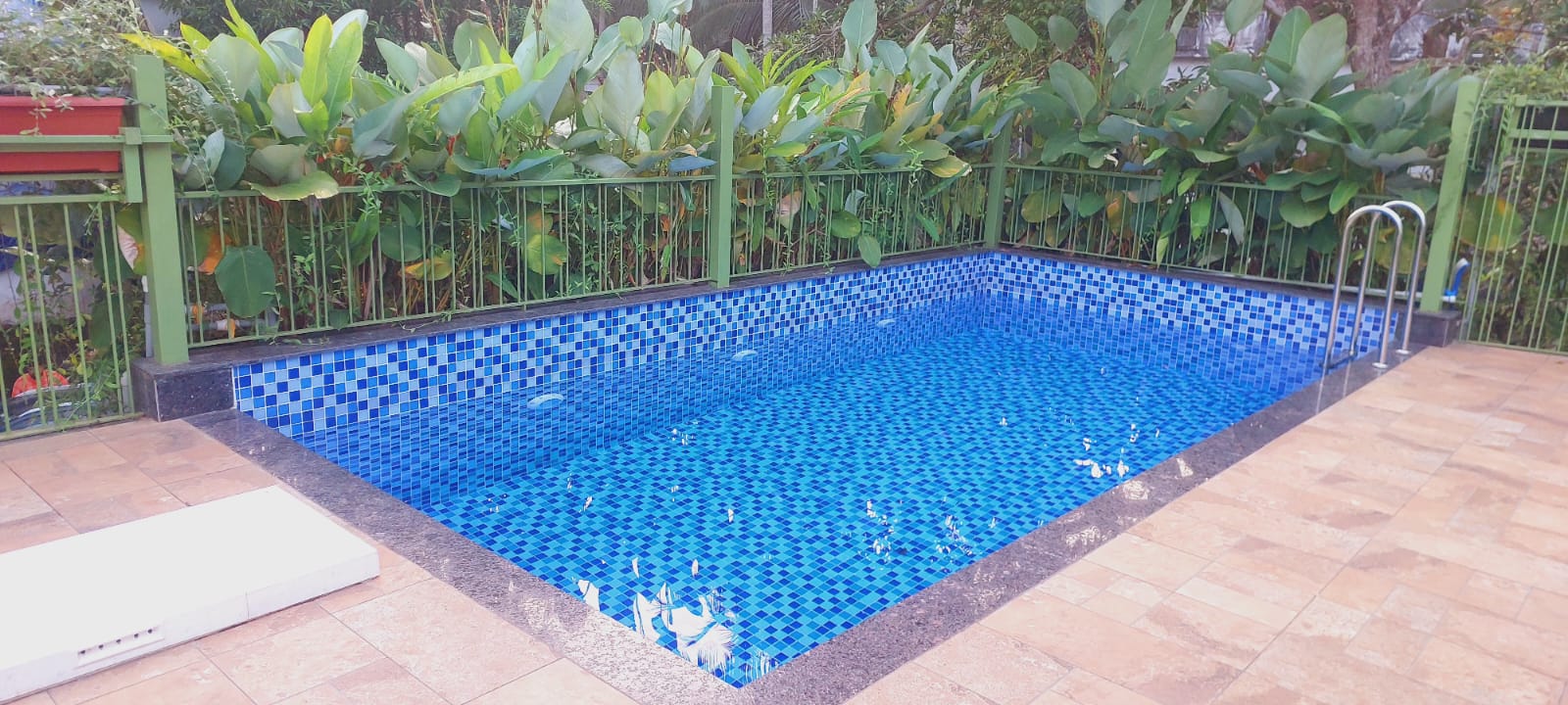 Real mosaic tile pool