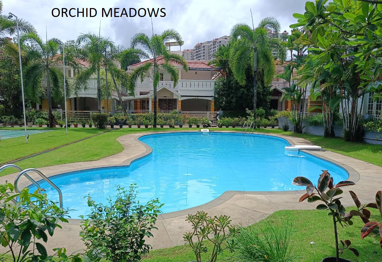 Orchid Meadows resort pool — completed and handed over with 10-year warranty